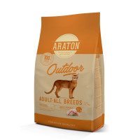 Araton Outdoor Adult All Breeds сухий корм з куркою та індичкою для котів 1.5 кг