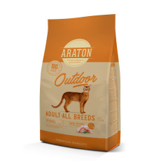 Araton Outdoor Adult All Breeds сухий корм з куркою та індичкою для котів 1.5 кг