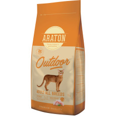 Araton Outdoor Adult All Breeds сухий корм з куркою та індичкою для котів 15 кг