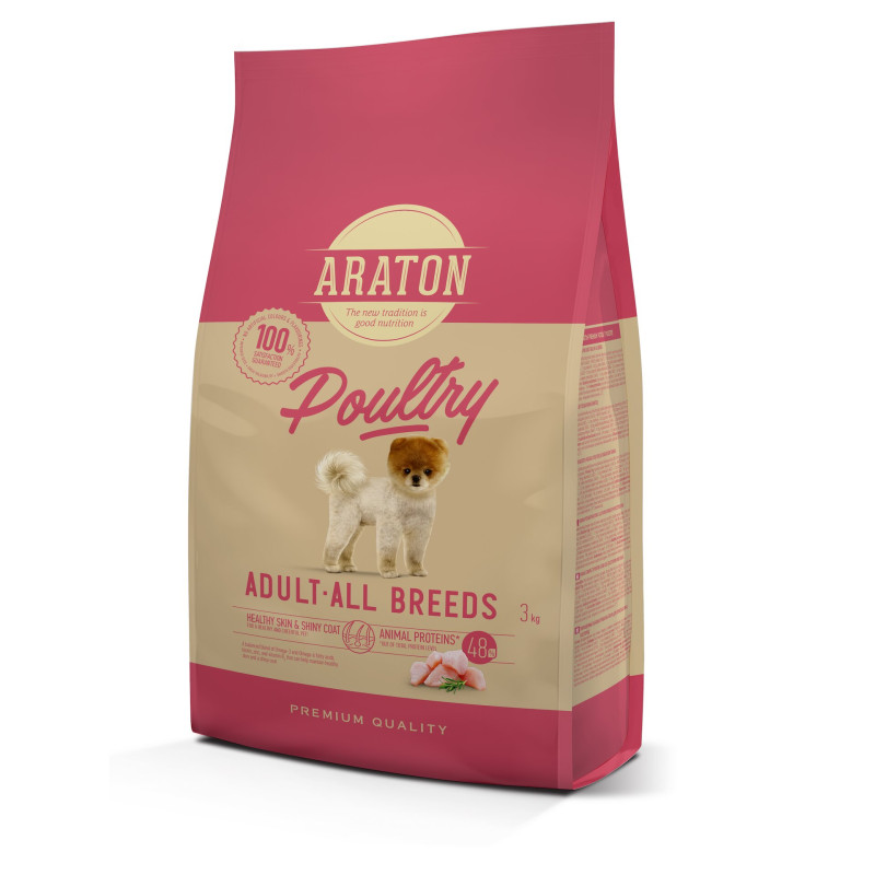 Araton Poultry Adult All Breeds сухий корм для собак всіх порід 3 кг