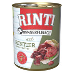 Rinti Kennerfleisch Mit Rentier влажный корм для собак с олениной, 800 гр