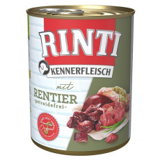 Rinti Kennerfleisch Mit Rentier вологий корм для собак з оленіною, 800 гр