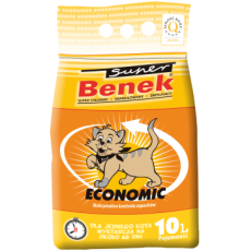 Super Benek Econom Line Natural бентонитовый наполнитель для кошачьего туалета без запаха 10 л