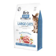 Brit Care Cat Adult GF Large Cats Power & Vitality сухий корм з качкою та куркою для котів великих порід, 7 кг