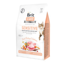 Brit Care Cat Adult GF Sensitive Healthy Digestion & Delicate Taste сухой корм для котов с чувствительным пищеварением, 2 кг