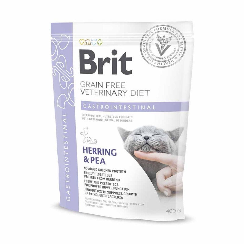 Brit VD Gastrointestinal Cat сухий корм для котів з проблемами ШКТ, 400 гр