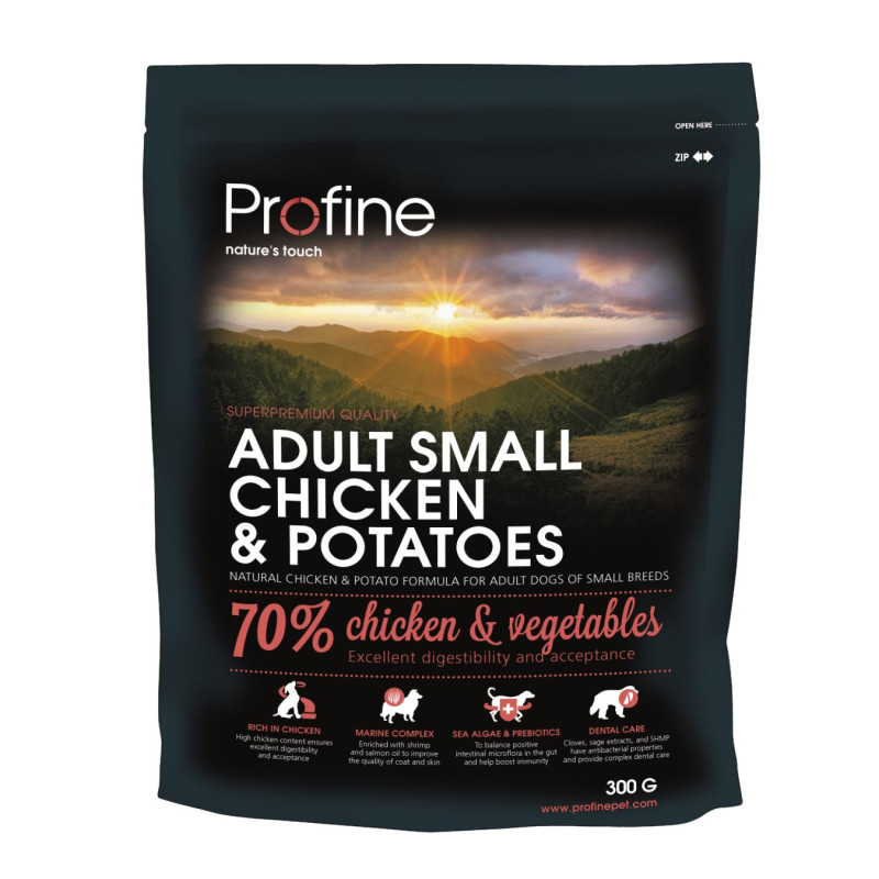 Profine Dog Adult Small Breed Chicken & Potatoes сухой корм с курицей для собак малых пород 0.3 кг