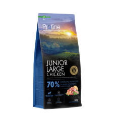 Profine Junior Large Breed Chicken & Potatoes сухий корм з куркою для цуценят та юніорів великих порід, 12 кг