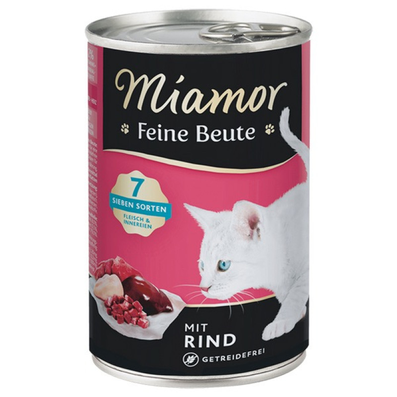 Miamor Feine Beute Mit Rind влажный корм для котов с говядиной, 400 гр