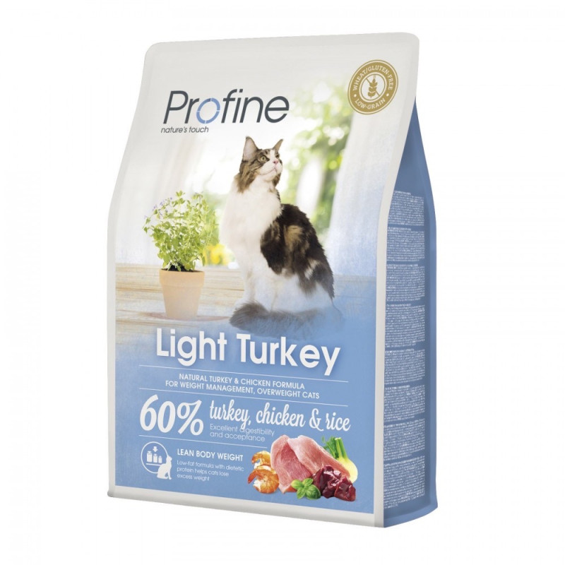Profine Cat Light сухий корм з індичкою для котів з надмірною вагою, 2 кг