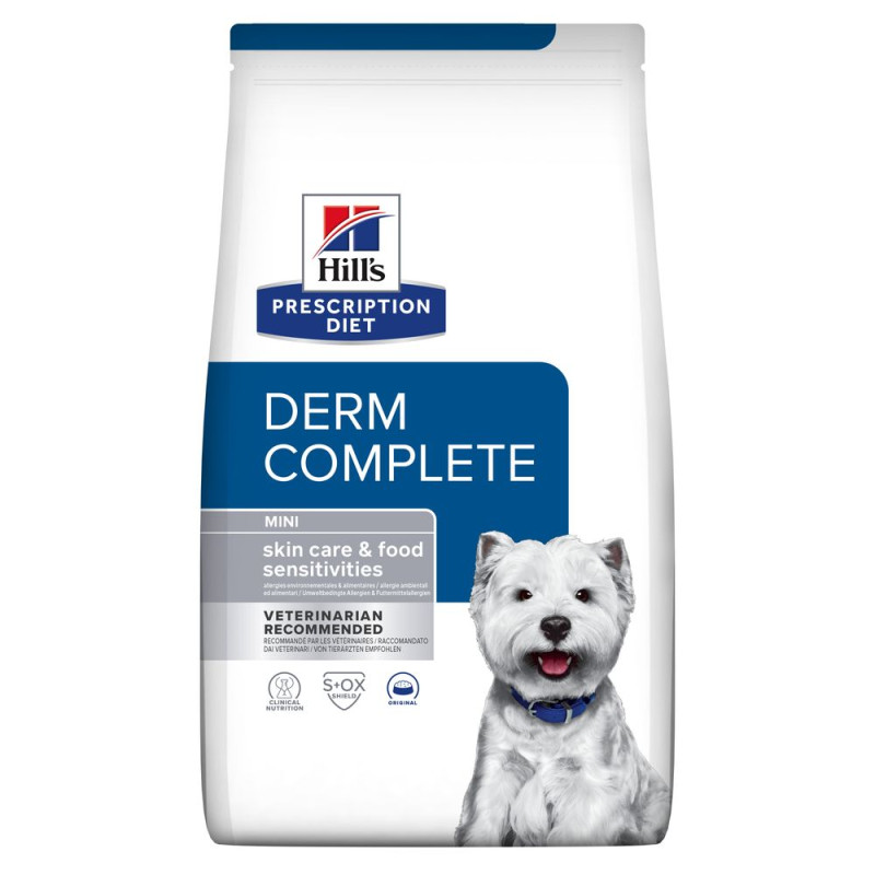 Hill's PD Canine Derm Complete Mini сухой корм для собак малых пород при пищевой аллергии и атопическом дерматите 1.0 кг