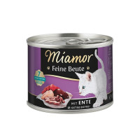 Miamor Feine Beute Mit Ente вологий корм для котів з качкою, 185 гр