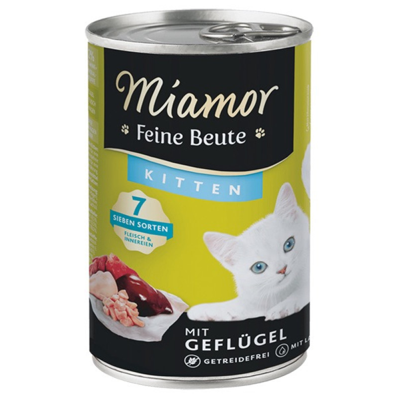Miamor Feine Beute Mit Geflügel влажный корм для котят с птицей, 400 гр