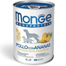 Monge Dog Wet Fruit Monoprotein Pollo вологий корм з куркою для собак, 400 гр