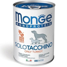 Monge Monoprotein Dog Solo Turkey вологий корм з індичкою для собак, 400 гр