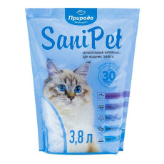 Природа Sani Pet силикалевый наполнитель для кошачьего туалета без запаха 3.8 л