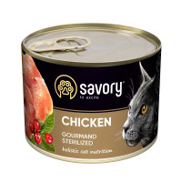 Savory Cat Adult Sterilized Chicken вологий корм з куркою для стерилізованих котів, 200 гр