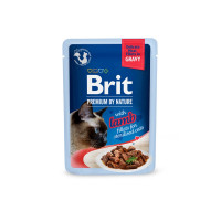 Brit Premium Delicate Fillets in Gravy Lamb for Sterilised влажный корм с ягненком для стерилизованных котов, 85 гр