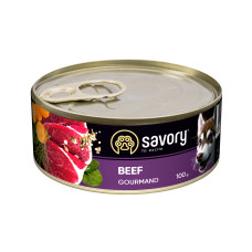 Savory Dog Adult Beef вологий корм з яловичиною для дорослих собак 100 гр