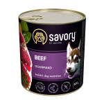 Savory Dog Adult Beef вологий корм з яловичиною для дорослих собак 800 гр