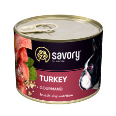 Savory Dog Adult Turkey влажный корм с индейкой для взрослых собак 200 гр