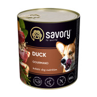 Savory Dog Adult Duck вологий корм з качкою для дорослих собак 800 гр