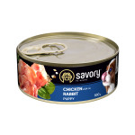 Savory Puppy Rabbit & Chicken вологий корм з кроликом і куркою для цуценят 100 гр
