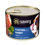 Savory Puppy Rabbit & Chicken вологий корм з кроликом і куркою для цуценят 200 гр