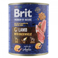 Brit Premium Lamb and Buckwheat влажный корм с ягненком для собак, 800 гр