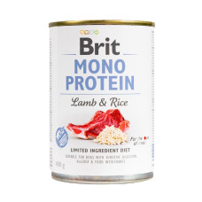 Brit Mono Protein Dog Lamb and Rice влажный корм с ягненком и рисом для собак, 400 гр