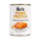 Brit Mono Protein Dog Turkey and Sweet Potato влажный корм с индейкой для собак, 400 гр - фото 1