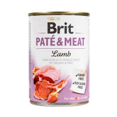 Brit Pate & Meat Dog Lamb влажный корм с ягненком для собак, 400 гр