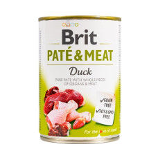 Brit Pate & Meat Dog Duck вологий корм з качкою для собак, 400 гр