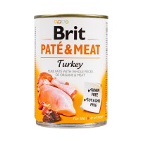 Brit Pate & Meat Dog Turkey вологий корм з індичкою для собак, 400 гр