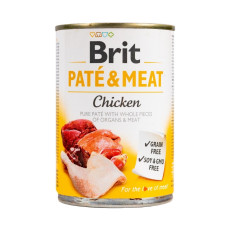 Brit Pate & Meat Dog Chicken вологий корм з куркою для собак, 400 гр