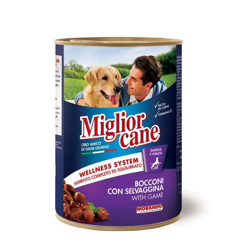 Migliorcane Selvaggina вологий корм з дичиною для дорослих собак 405 гр