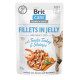 Brit Care Cat Fillets In Jelly Turkey and Shrimps влажный корм с индейкой и креветками для котов, 85 гр - фото 1