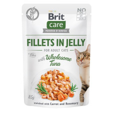 Brit Care Cat Fillets In Jelly Tuna влажный корм с тунцом для котов, 85 гр