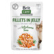 Brit Care Cat Fillets In Jelly Tuna влажный корм с тунцом для котов, 85 гр - фото 1