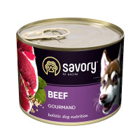 Savory Dog Adult Beef влажный корм с говядиной для взрослых собак 200 гр