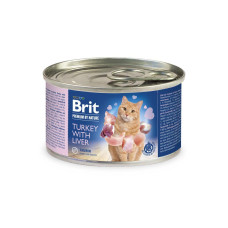 Brit Premium Chicken with Liver вологий корм з куркою та печінкою для котів 200 гр