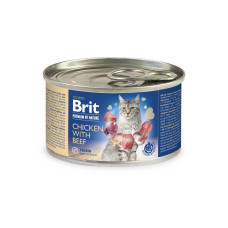 Brit Premium Chicken with Beef влажный корм с курицей и говядиной для котов 200 гр