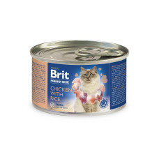 Brit Premium Chicken with Rice вологий корм з куркою та рисом для котів 200 гр