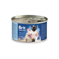 Brit Premium Trout with Livers влажный корм с форелью и печенью для котов 200 гр