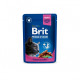 Brit Premium Chicken and Turkey влажный корм с курицей и индейкой для котов, 100 гр - фото 1