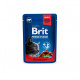 Brit Premium Beef and Peas влажный корм с говядиной для котов, 100 гр - фото 1