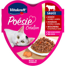Vitakraft Poesie Creation Beef влажный корм с говядиной для котов, 85 гр