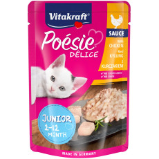 Vitakraft Poesie Delice Chicken влажный корм с курицей для котят, 85 гр