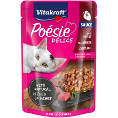 Vitakraft Poesie Delice Heart влажный корм с сердцем для котов, 85 гр
