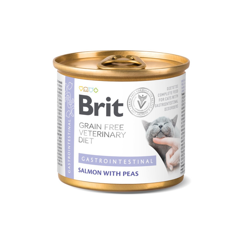 Brit VD Cat Gastrointestinal вологий корм для котів із захворюваннями ШКТ, 200 гр